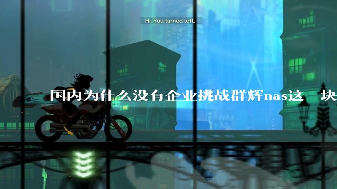 国内为什么没有企业挑战群辉nas这一块市场？